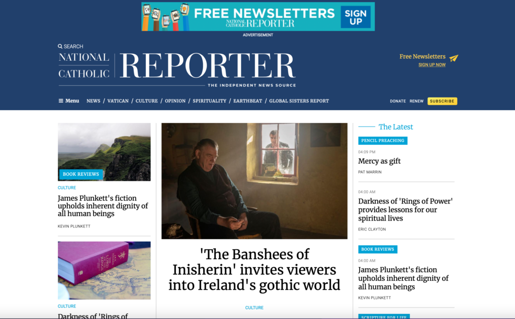 National Catholic Reporter (NCR) Introduces New Look | García Media