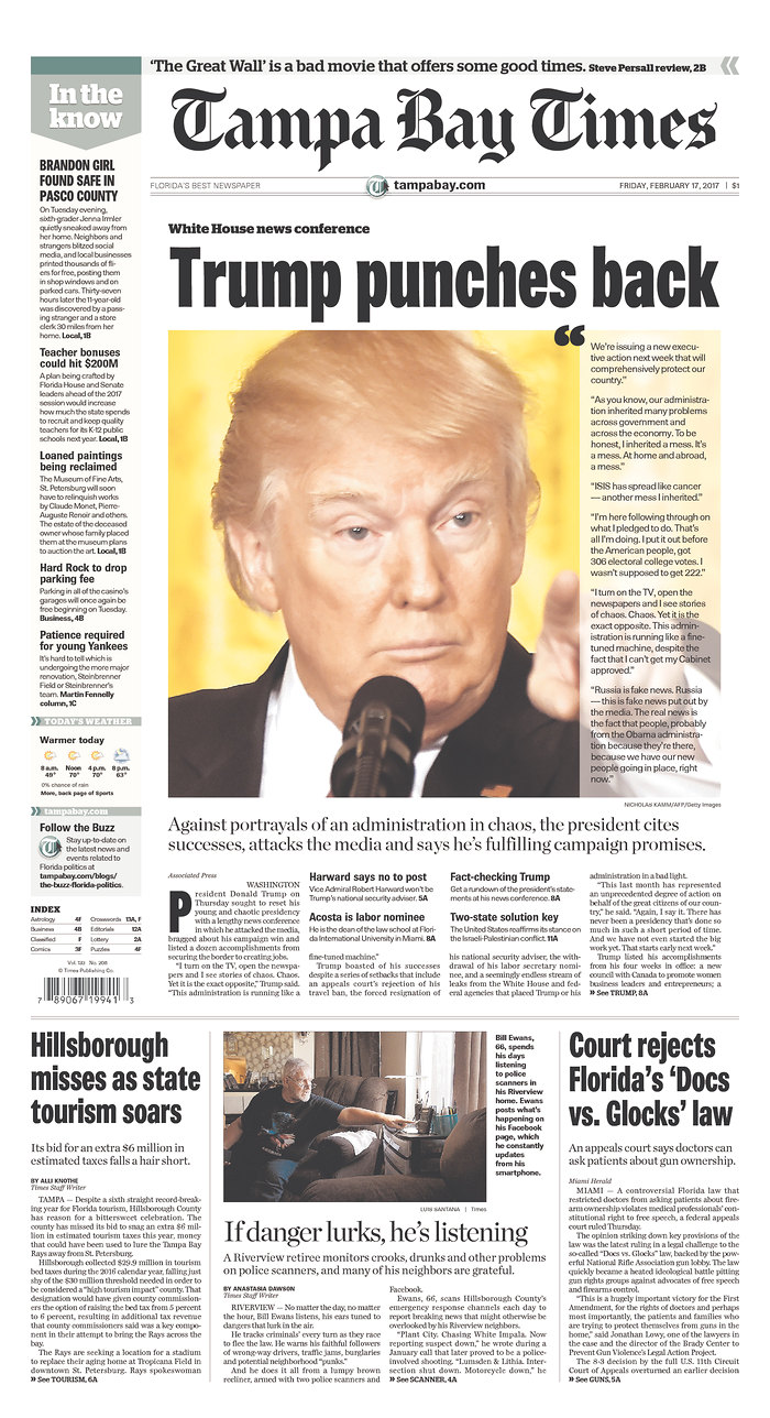 Trumpian front pages | García Media