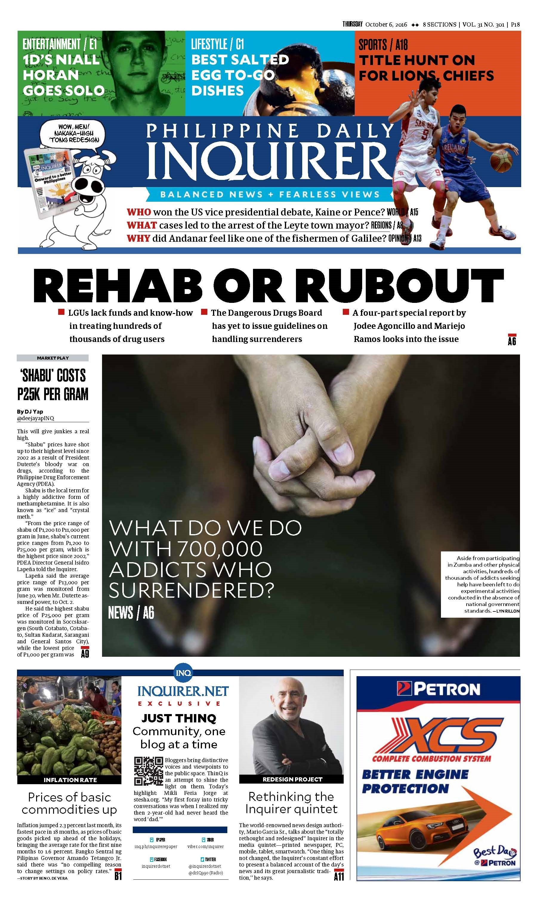 The Philippine Daily Inquirer: it's a new look, new ...